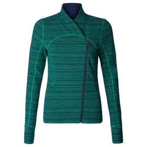 Lululemon Diagonal Zip Sweatshirt With Thumbholes